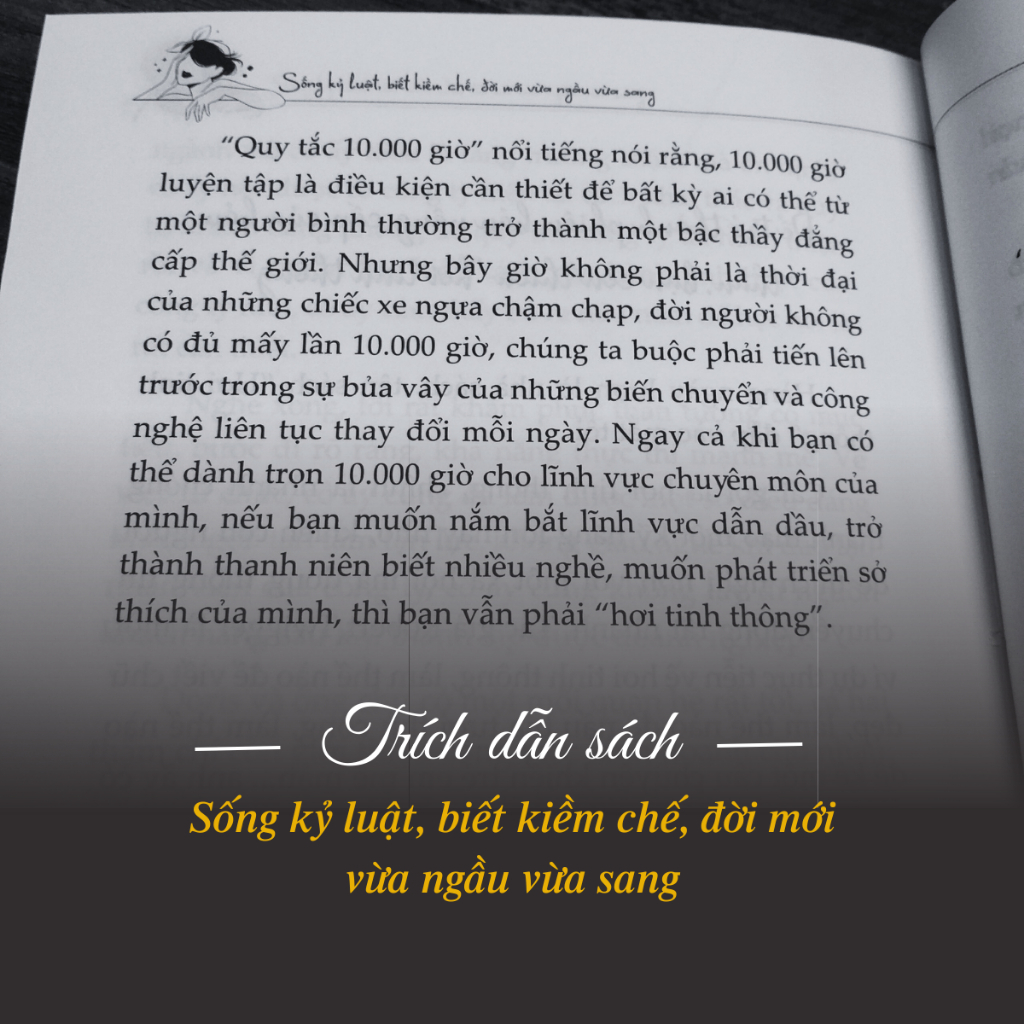 Sách Xé vài trang thanh xuân, đổi lấy một bản thân nỗ lực  & Sống kỷ luật, biết kiềm chế, đời mới vừa ngầu vừa sang