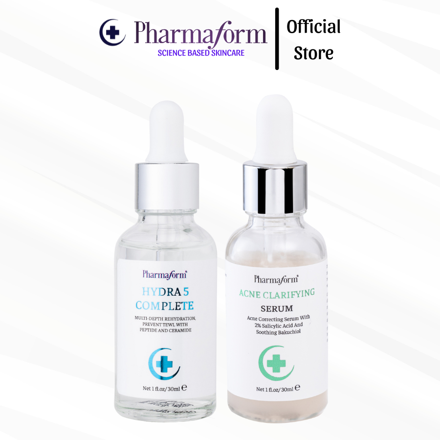 [COMBO] Hỗ trợ giảm mụn, cấp ẩm, phục hồi da PHARMAFORM Hydra 5 ...