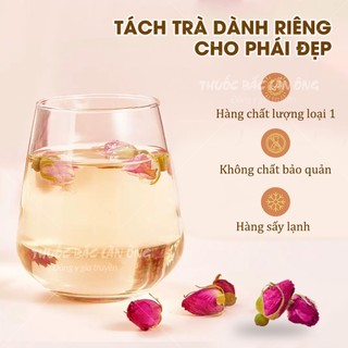 Nụ hoa hồng Đà Lạt 100g, trà hoa hồng, nụ hoa hồng khô, thơm, dùng pha trà, decor - Lãn Ông