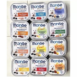 [COMBO] Pate Monge Dành Cho Chó Cao Cấp Hộp 100g, Pate Ý Cho Chó Thơm Ngon Đủ Vị Không Chất Bảo Quản Pet Kool