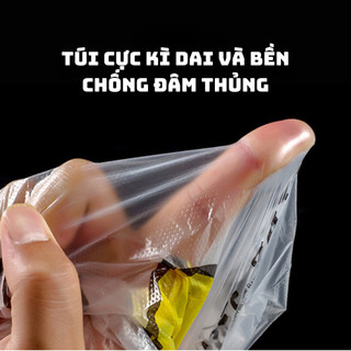 Combo 50-100 túi bóng bán hàng, đựng đồ siêu thị trong suốt mặt cười gây ấn tượng với khách hàng