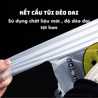 Combo 50-100 túi bóng bán hàng, đựng đồ siêu thị trong suốt mặt cười gây ấn tượng với khách hàng