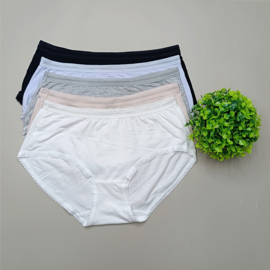 Ảnh Set 5 quần lót nữ cotton lụa Vicci 109 mềm mại, êm ái, thấm hút mồ hôi, kháng khuẩn khử mùi 2