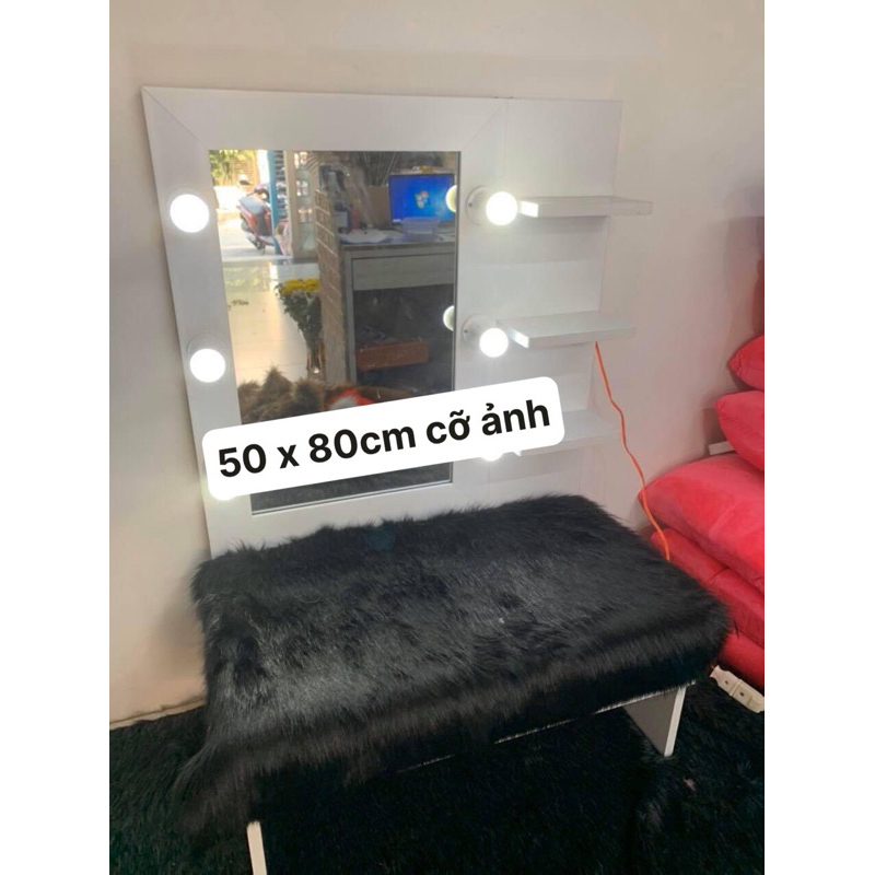 Thảm Lông Chụp Hình - Thảm Lông Trải Bàn Trang Điểm 50cm x 80cm