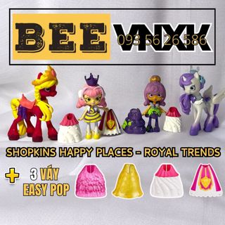 Set Công chúa và Ngựa hoàng gia xứ sở Happy Places kèm nhiều phụ kiện - Đồ chơi Royal shopkins xuất xịn BEE VNXK
