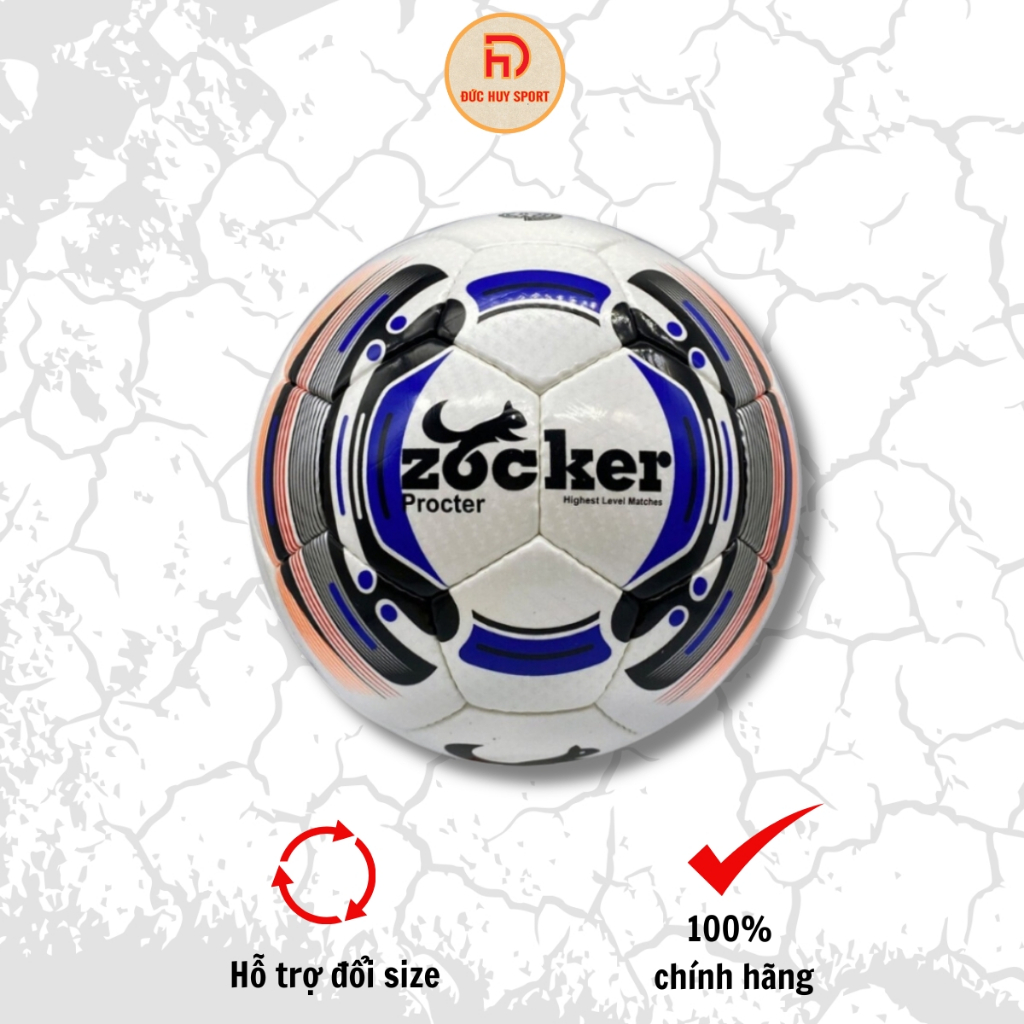 Quả bóng đá Zocker ZK5-P203 số 5 da PU cao cấp, bền bỉ và đàn hồi tốt tiêu chuẩn thi đấu