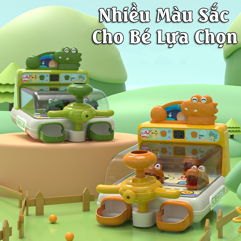 Đồ Chơi Máy Bắn Bóng Pinball Mini Hình Cá Sấu Crocodile Đồ Chơi Bắn Bóng Tính Đểm Hot Trend - Đồ Chơi PUPU HOUSE