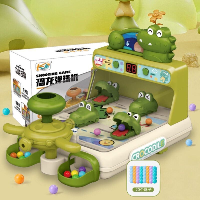 Đồ Chơi Máy Bắn Bóng Pinball Mini Hình Cá Sấu Crocodile Đồ Chơi Bắn Bóng Tính Đểm Hot Trend - Đồ Chơi PUPU HOUSE