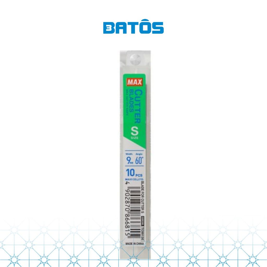 [Siêu sắc bén] Hộp lưỡi thay thế dao trổ 9mm, Thép SK2 + Cr  MAX Nhật Bản - 10 chiếc/ hộp