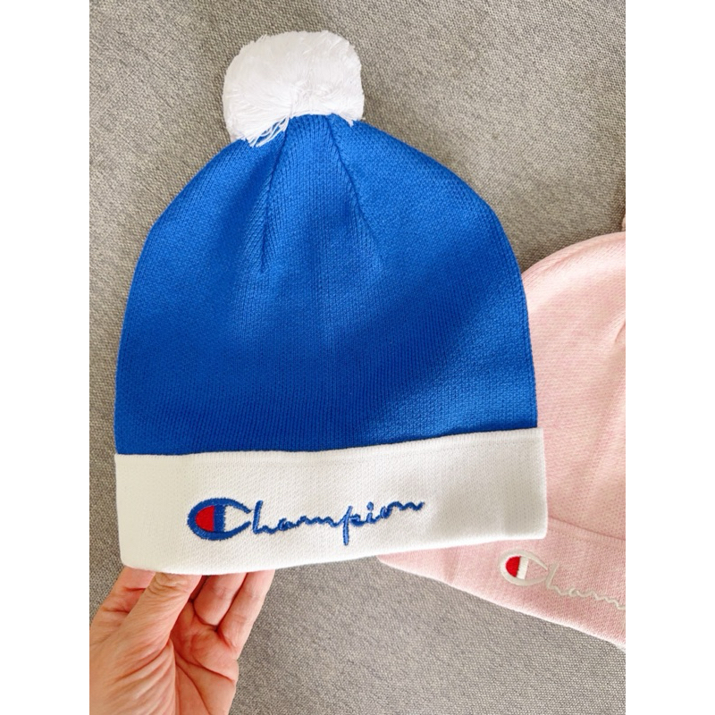 Mũ len bé trai bé gái màu xanh dương Champion 53cm – Mũ len siêu xinh giữ ấm cho bé