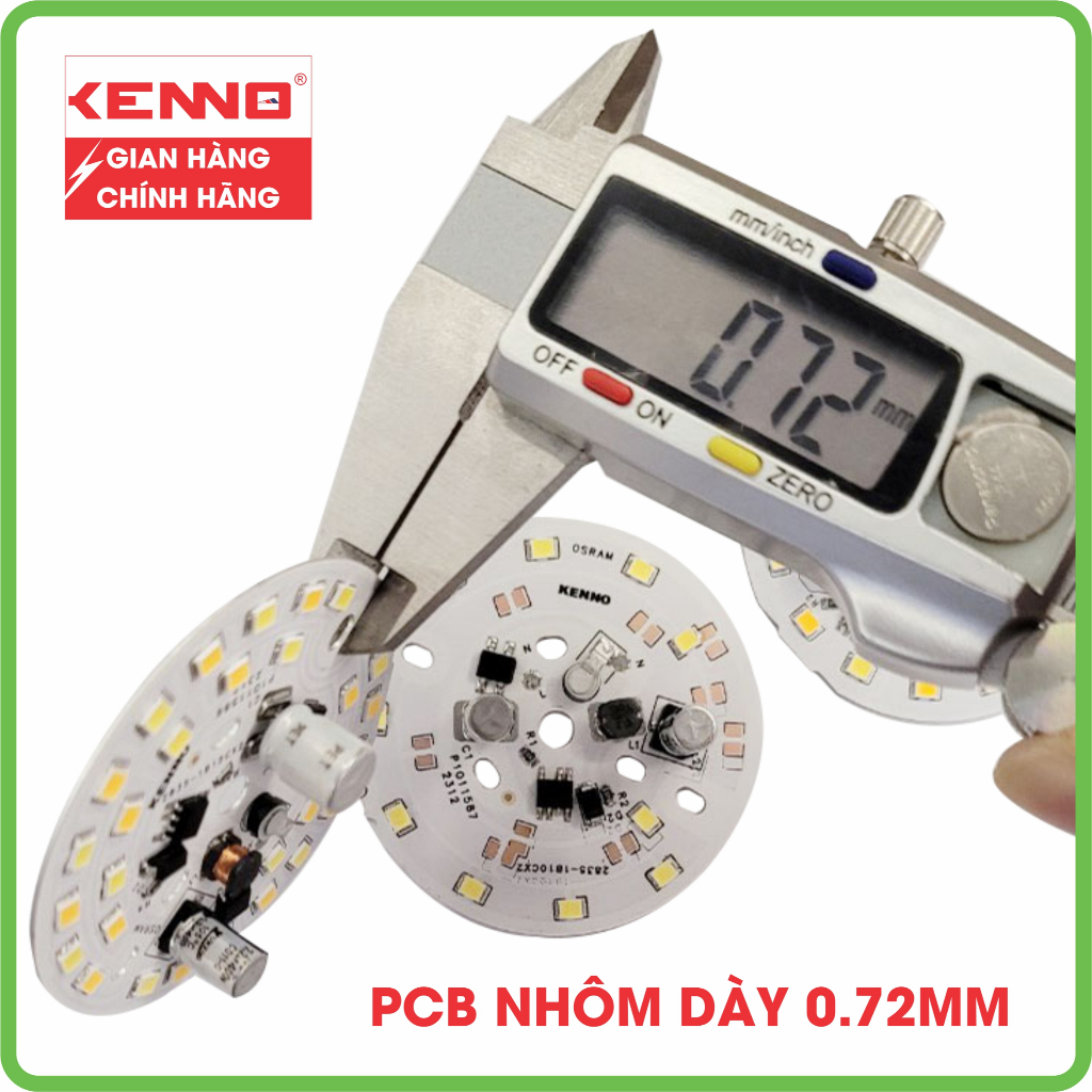 Mạch đèn led DOB âm trần PCB âm trần 7W, 9W, 12w mạch đèn âm trần ánh sáng trắng, vàng, đổi màu