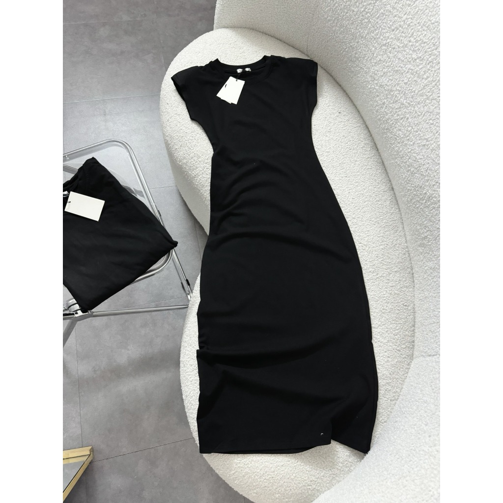 Váy nữ maxi ôm body đen cổ tròn sang trọng Jumito, đầm nữ không tay cao cấp thiết kế ôm sát tôn dáng co dãn tốt D1531