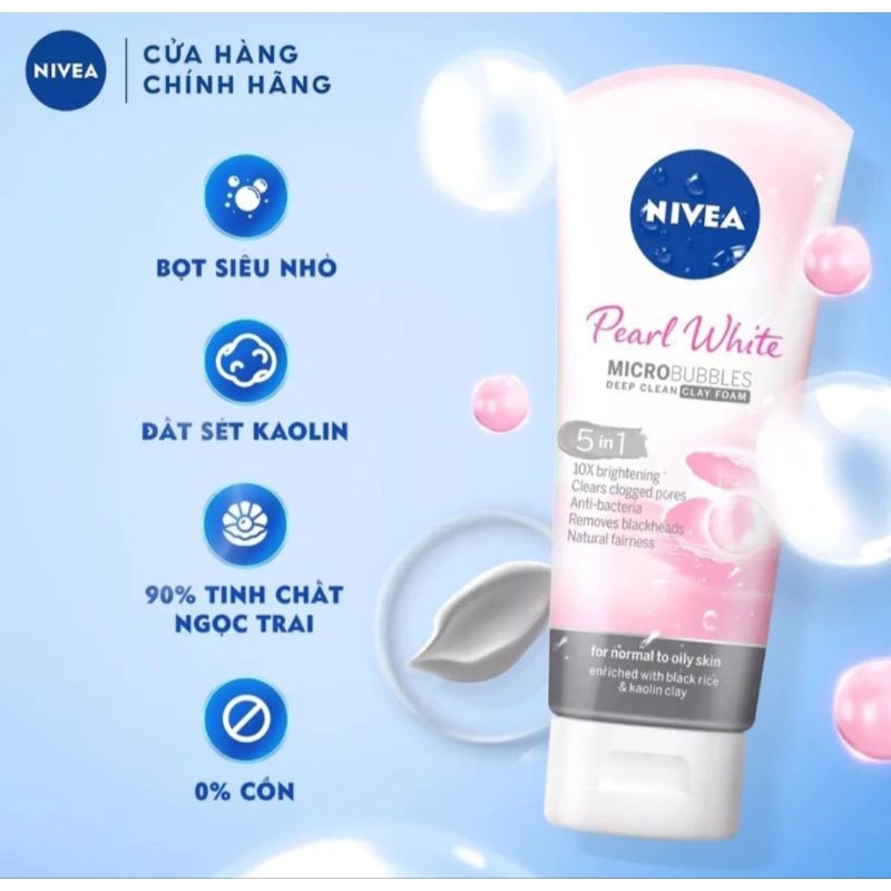Sữa Rửa Mặt Nữ Trắng Da Nivea 100g