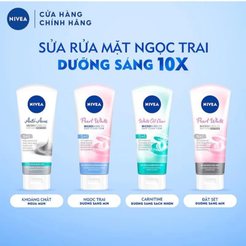 Sữa Rửa Mặt Nữ Trắng Da Nivea 100g