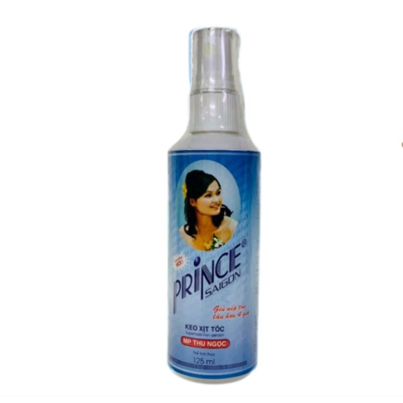 Keo xịt tóc Prince Sài Gòn 125ml, 270ml giữ nếp tóc lâu tạo kiểu hoặc bới tóc
