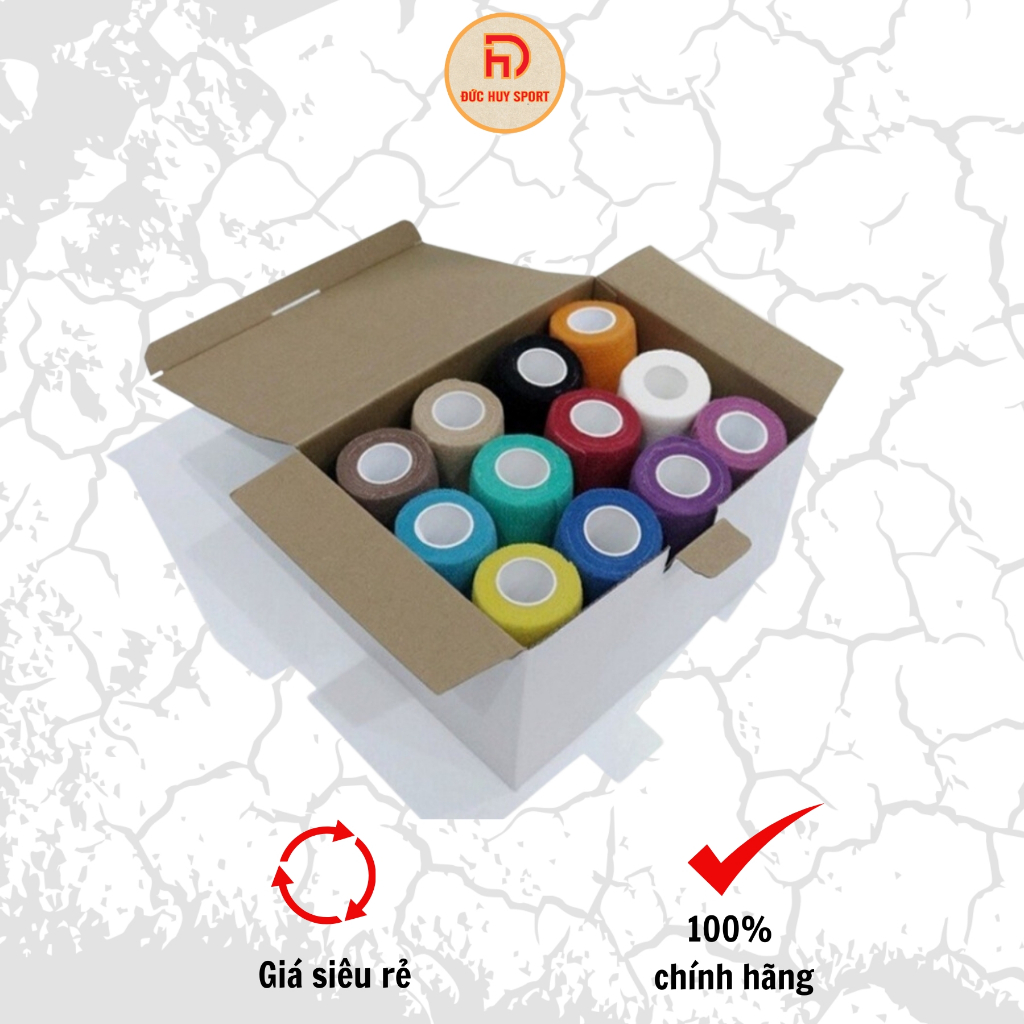 Băng keo quấn cổ chân thể thao cao su non 5CM tự dính, băng dán cổ tay, cổ chân chống chấn thương