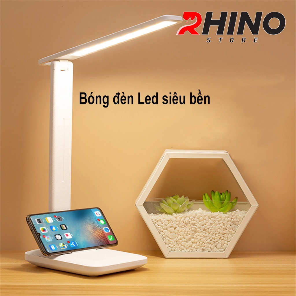 Ảnh Đèn học LED bảo vệ mắt chống cận cảm ứng Rhino L201, tích điện đa năng làm việc, để bàn học 3