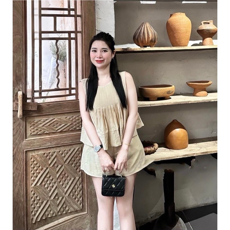 Set đồ nữ áo thun kết hợp chân váy ren phong cách tiểu thư Jumito, đồ bộ nữ chất thoáng mát nhiều màu siêu xinh D1547
