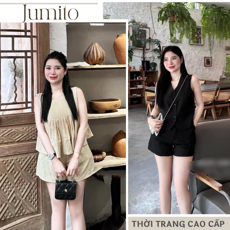 Set đồ nữ áo thun kết hợp chân váy ren phong cách tiểu thư Jumito, đồ bộ nữ chất thoáng mát nhiều màu siêu xinh D1547