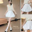 Chân váy bí ngô ngắn dáng phồng 2 tầng buộc nơ xinh chất gió mềm, Chân váy kiểu chữ a dáng basic dễ phối đồ siêu xinh