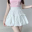 Chân váy bí ngô ngắn dáng phồng 2 tầng buộc nơ xinh chất gió mềm, Chân váy kiểu chữ a dáng basic dễ phối đồ siêu xinh