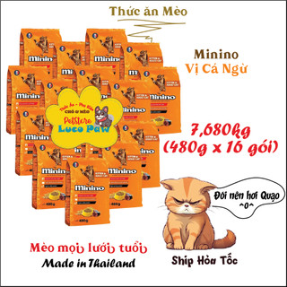 Minino CÁ NGỪ - BAO XÁ [ 7,5kg ] : Thức hạt ăn cho mèo __