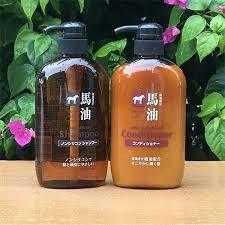 Dầu Gội & Dầu Xả Mỡ Ngựa Kumano Nội Địa Nhật 600ml