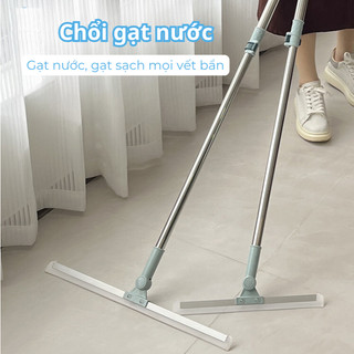 Cây gạt nước sàn nhà  chổi silicon quét nước nhà tắm, cây cào đẩy nước thông minh cán dài 50cm