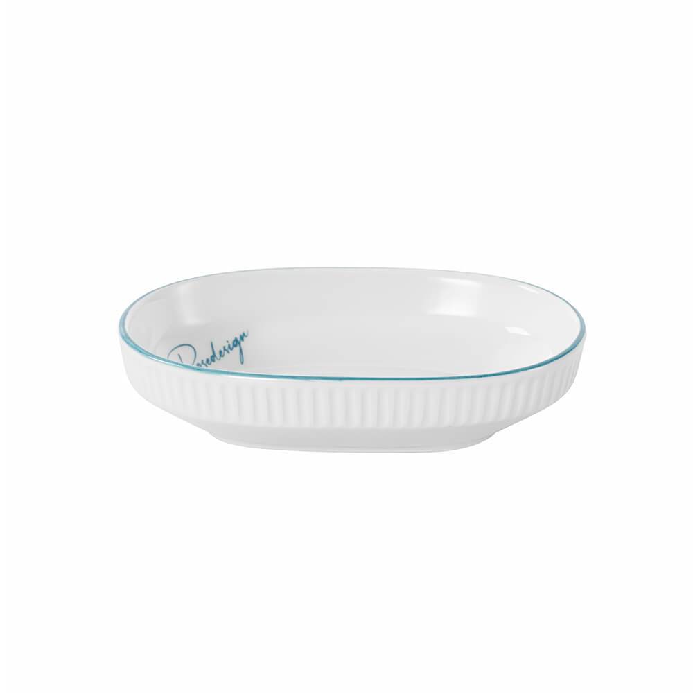 Bộ 6 đĩa chấm bầu dục sứ Elmich Rosedesign EL-0262
