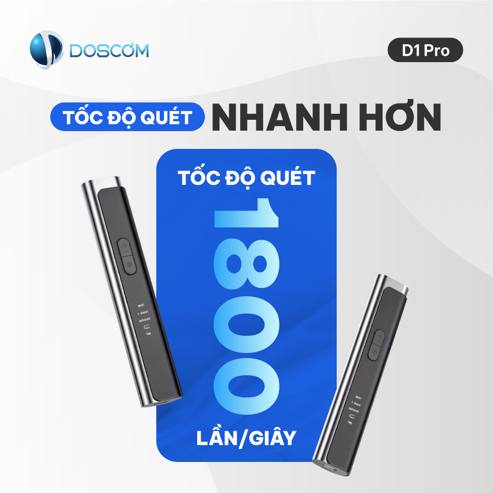 Máy Dò Camera Ẩn D1 Pro Doscom Phát Hiện Camera, Máy Ghi Âm, Thiết Bị Định Vị GPS - 240AMh