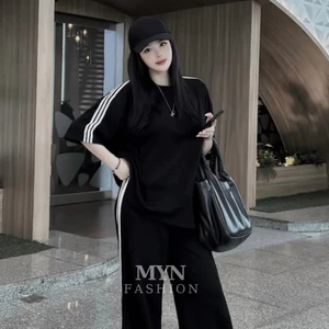 Set Bộ Thể Thao Kẻ Sọc Mai Phương Bùi Form Rộng Unisex Nam Nữ Mặc Đều Được Chất Umi Hàn Co Giãn Loại Đẹp [MY34]