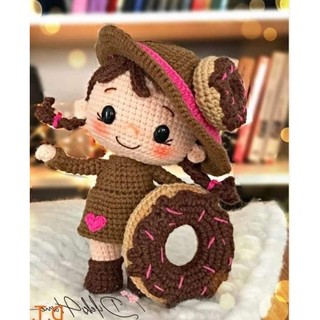 Chart hướng dẫn móc búp bê Donut bằng len bản tiếng việt chi tiết , dễ thực hiện