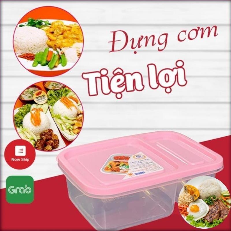 Hộp đựng thực phẩm nhựa 2 ngăn - Hộp lạnh