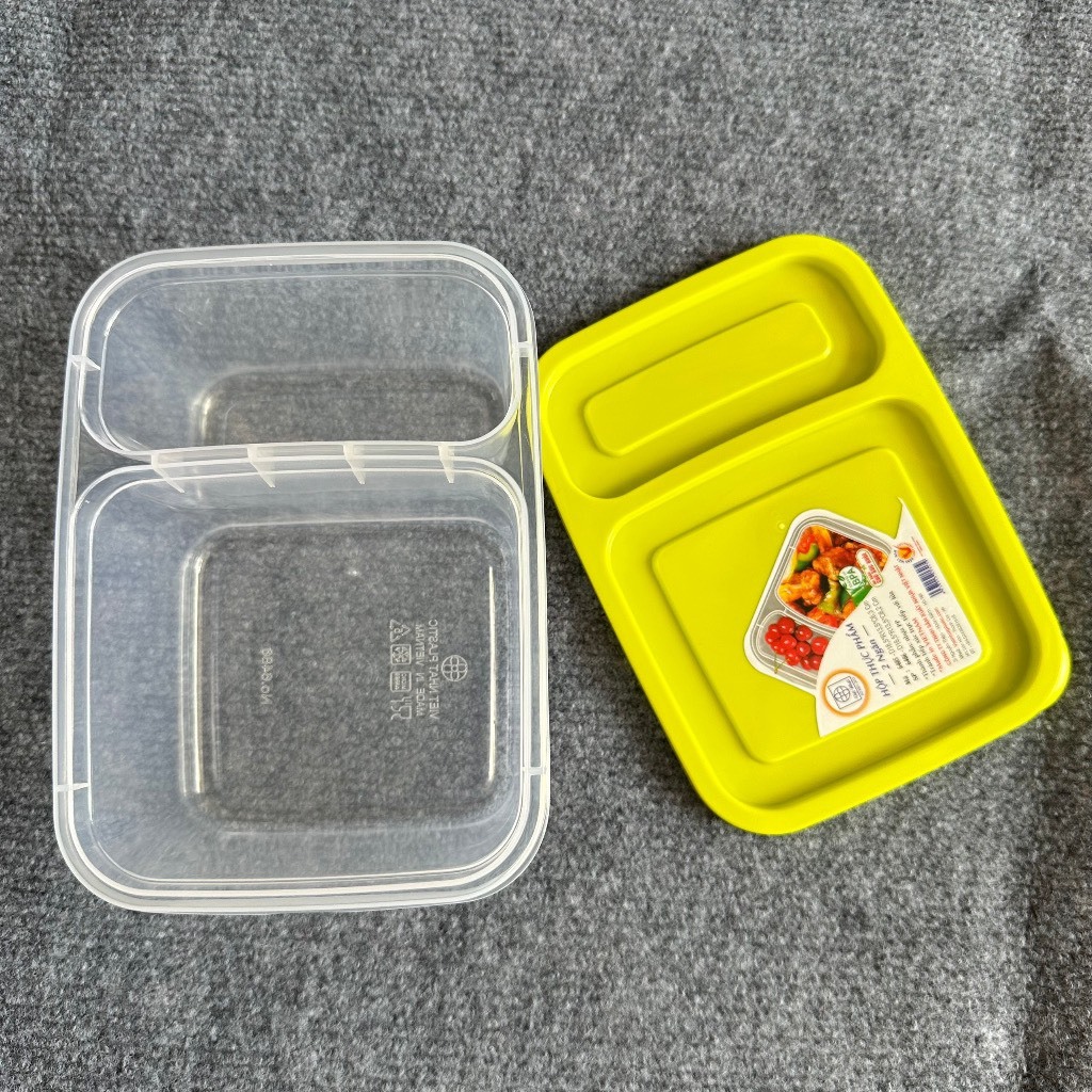 Hộp đựng thực phẩm nhựa 2 ngăn - Hộp lạnh
