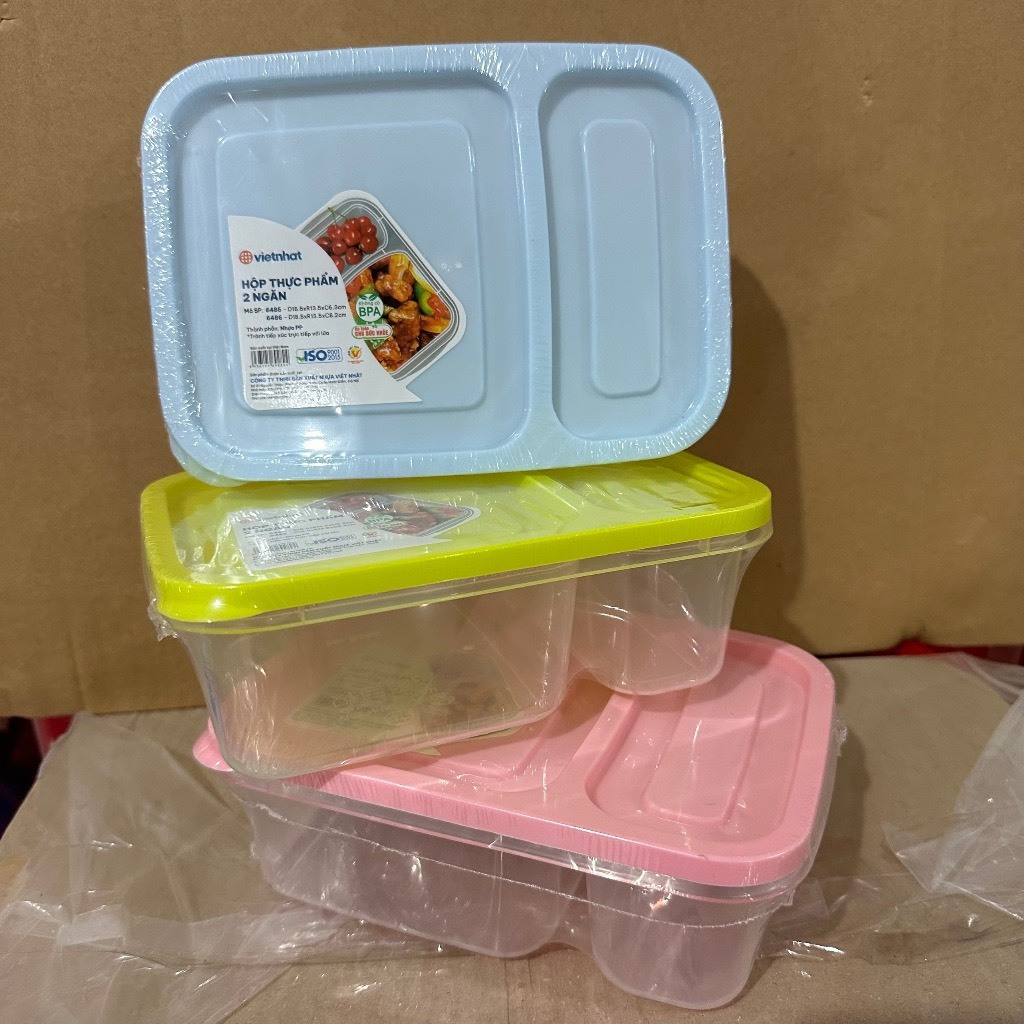 Hộp đựng thực phẩm nhựa 2 ngăn - Hộp lạnh