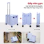Xe kéo hàng 4 bánh gấp gọn Fujihome, xe đẩy hàng 2 bánh xếp gọn thùng vali 65L đa năng đi chợ siêu thị,đựng đồ trên ô tô