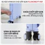 Xe kéo hàng 4 bánh gấp gọn Fujihome, xe đẩy hàng 2 bánh xếp gọn thùng vali 65L đa năng đi chợ siêu thị,đựng đồ trên ô tô