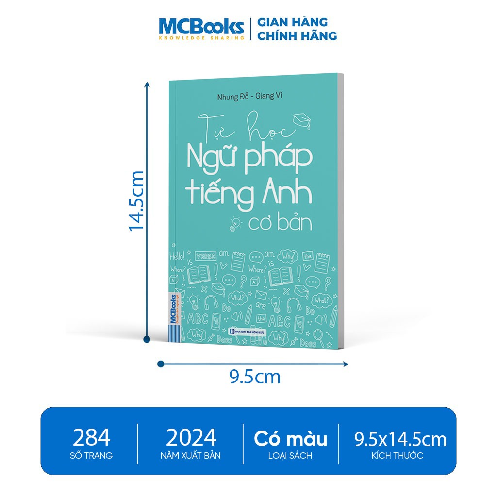 Sách - Tự học ngữ pháp tiếng Anh  cơ bản - Khổ nhỏ cầm tay