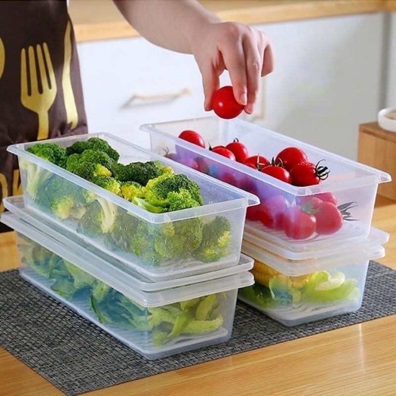 Hộp nhựa đựng thực phẩm có khay - Hộp trong suốt
