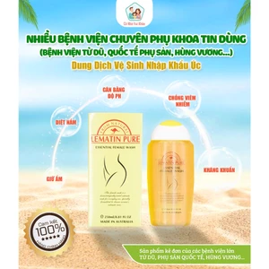 Dung Dịch Vệ Sinh LEMATIN PURE 250ml (NK Úc, Date mới) Sạch Mùi,Giảm Ngứa,Cân Bằng PH, Ngừa Viêm