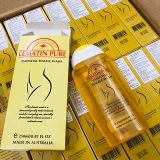 Dung Dịch Vệ Sinh LEMATIN PURE 250ml (NK Úc, Date mới) Sạch Mùi,Giảm Ngứa,Cân Bằng PH, Ngừa Viêm