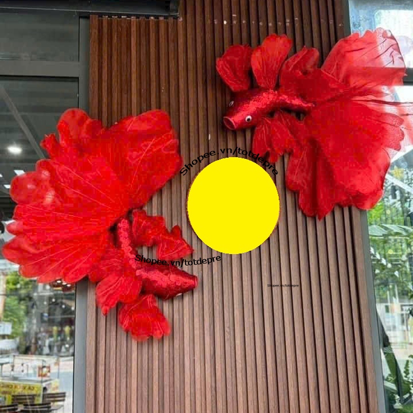 Cá chép lụa cao cấp trang trí trung thu - Cá chép vượt vũ môn