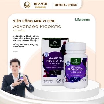 [Hỏa tốc] Viên uống men vi sinh 14 chủng Lifestream Advanced Probiotic 30 viên
