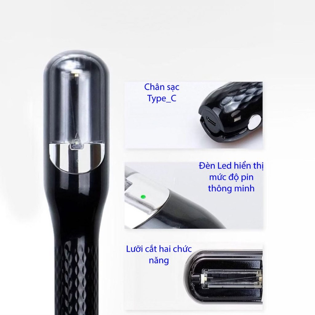 Ảnh Dụng cụ chăm sóc tóc Nữ Lescolton, máy tỉa tóc chẻ ngọn xơ rối hư hại thông mình, nhanh gọn, tiện lợi và dễ sử dụng 4
