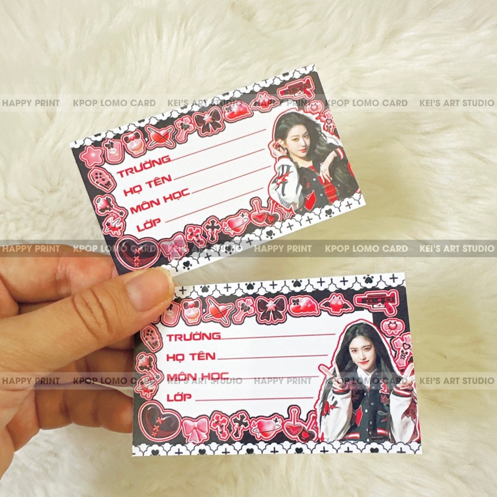 Set 12cái nhãn vở nhóm nhạc IVE: Wonyoung, Gaeul, Yujin, Liz, Rei, Leeseo
