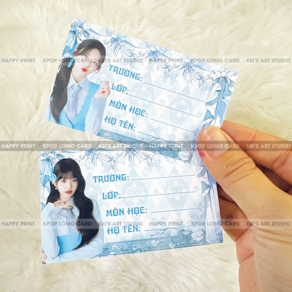 Set 12cái nhãn vở nhóm nhạc IVE: Wonyoung, Gaeul, Yujin, Liz, Rei, Leeseo