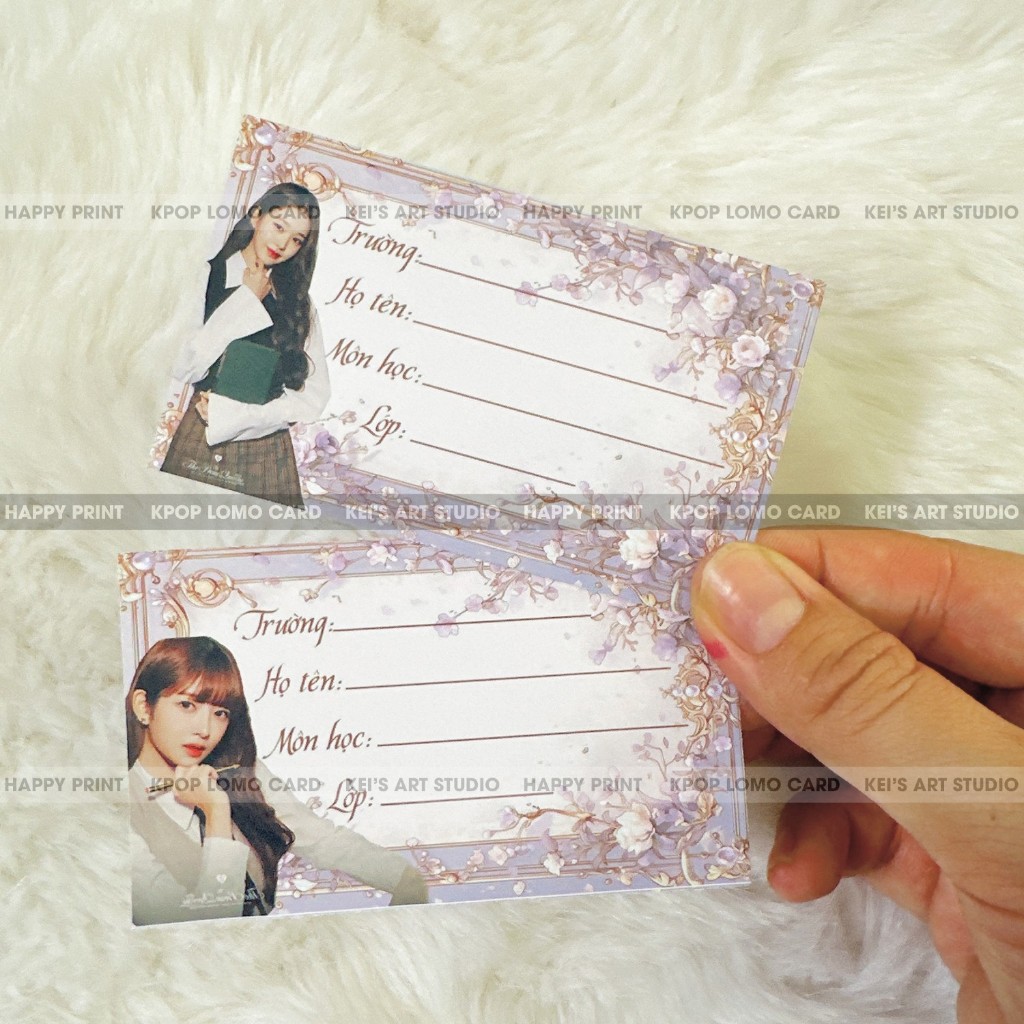 Set 12cái nhãn vở nhóm nhạc IVE: Wonyoung, Gaeul, Yujin, Liz, Rei, Leeseo