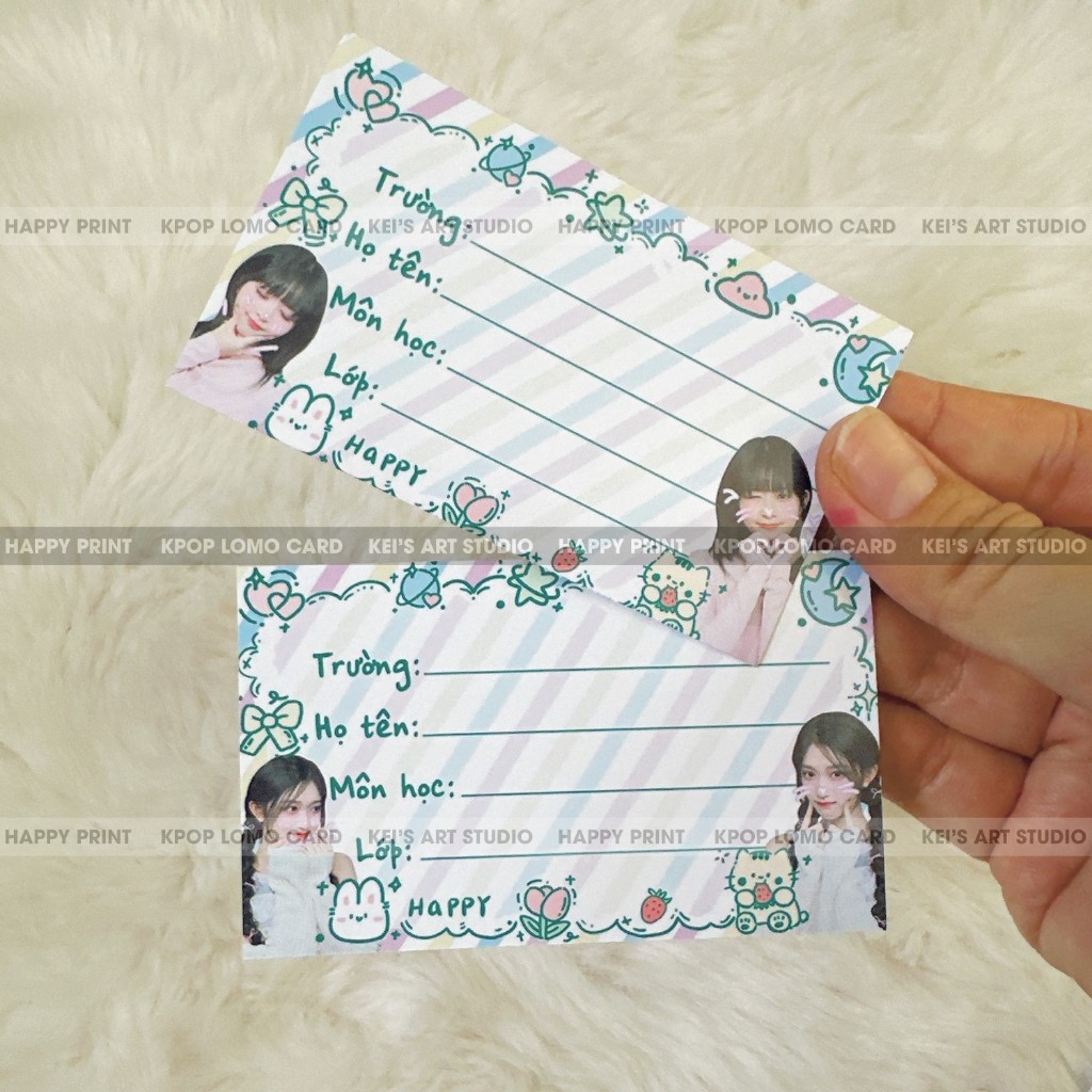 Set 12cái nhãn vở nhóm nhạc IVE: Wonyoung, Gaeul, Yujin, Liz, Rei, Leeseo