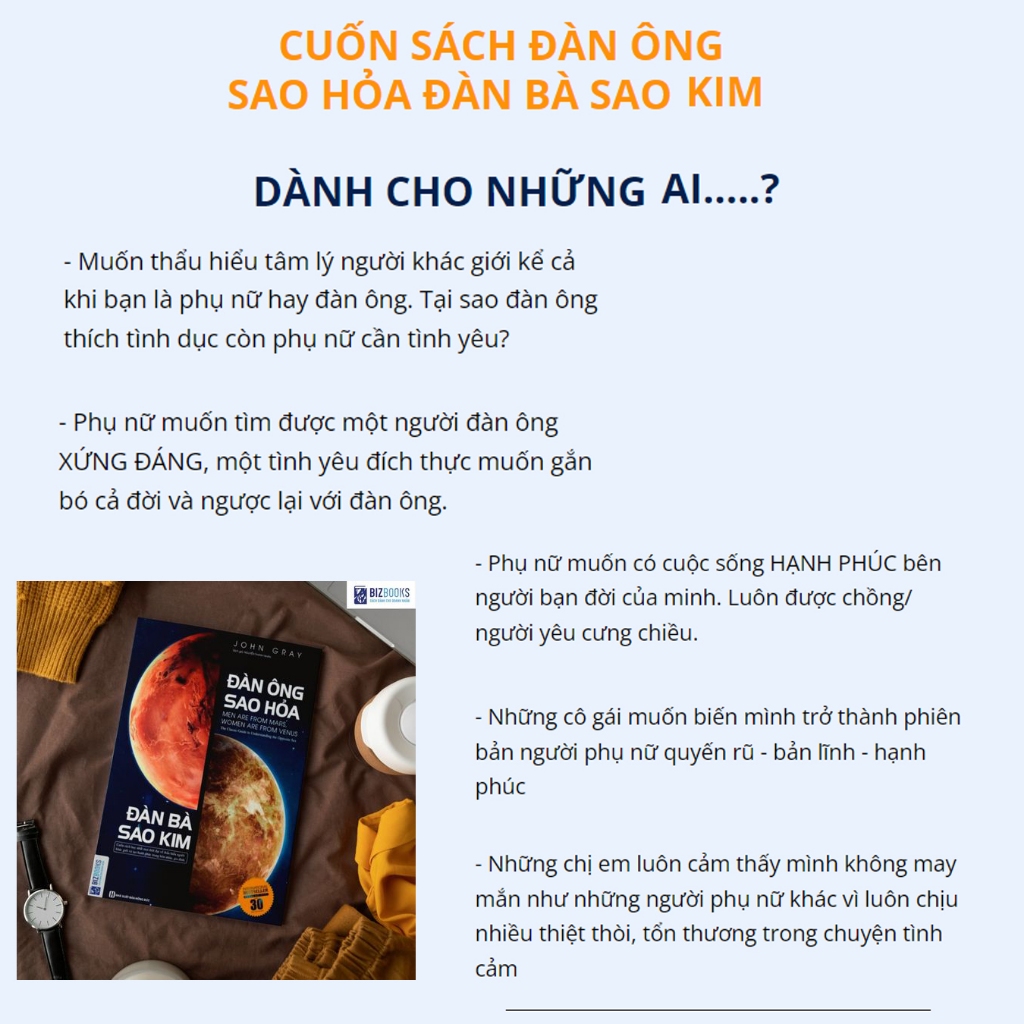 Sách Đọc vị con người như đọc một cuốn sách và Đàn ông sao hỏa đàn bà sao kim