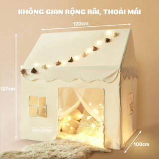 Lều Cho Bé Pakey Cao Cấp, Lều Công Chúa Cho Bé Gái Phong Cách Hàn Quốc LV1